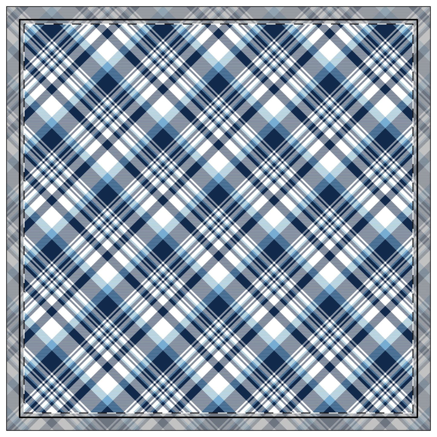 Napkins | Light Blue & White | Tartan