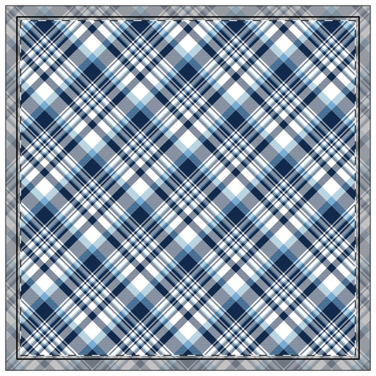 Napkins | Light Blue & White | Tartan