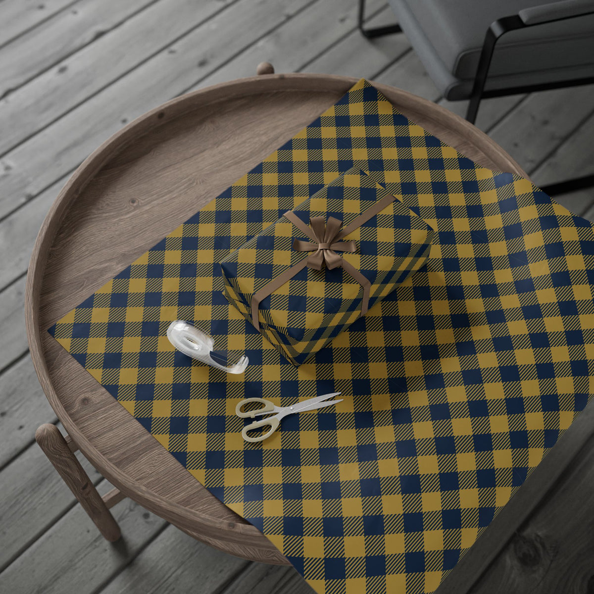 Gift Wrap | Notre Dame, Indiana | Gingham