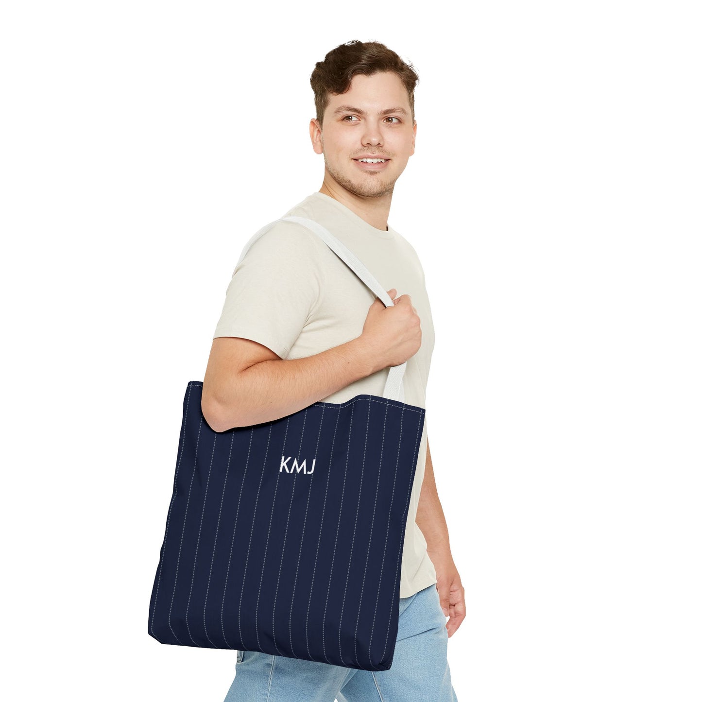 Totes - Personalized | Navy & White | Pinstripe