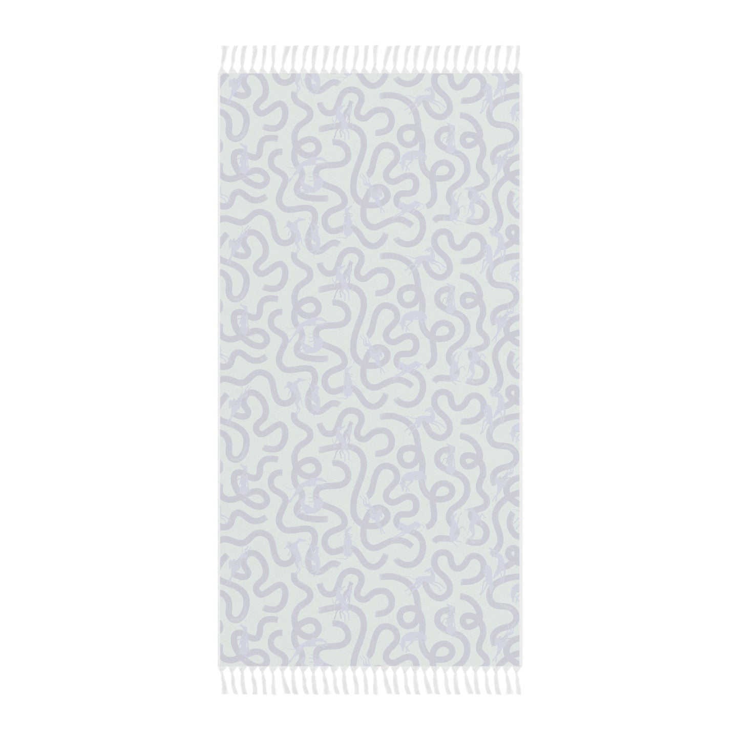 Boho Beach Towel | Greyhounds | Teal Ribbon
