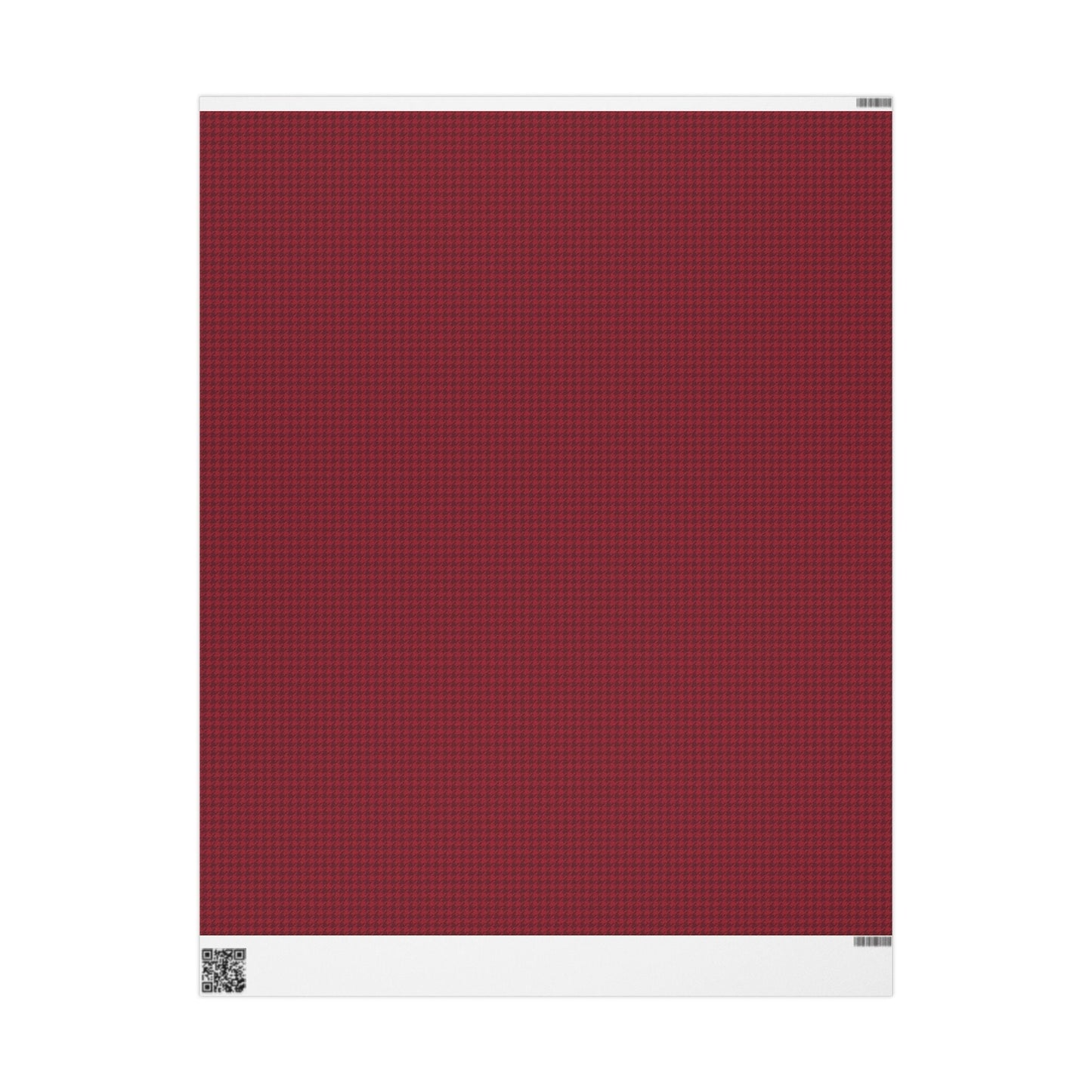 Gift Wrap | Maroon & White | Houndstooth