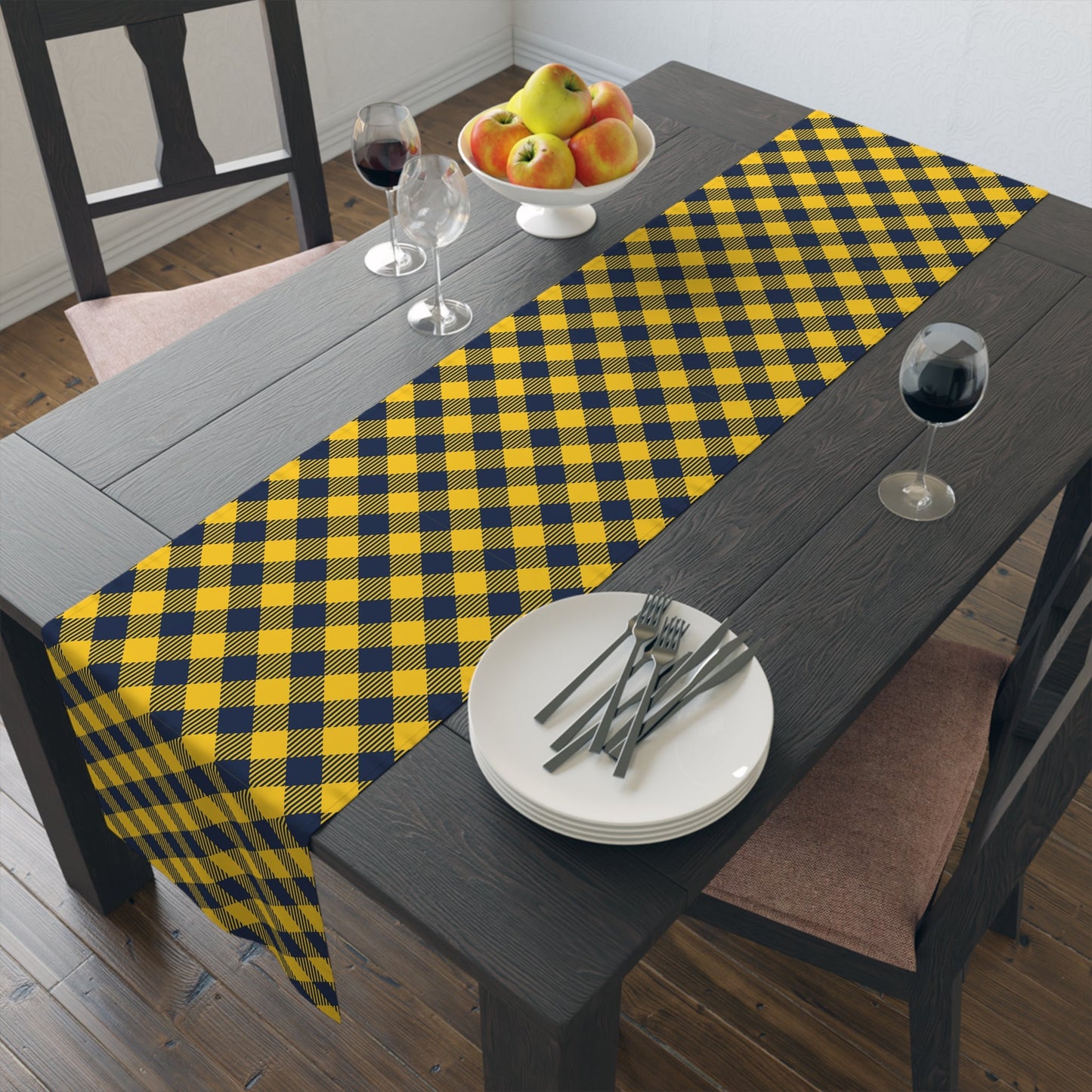 Table Runner | Yellow & Blue | Gingham