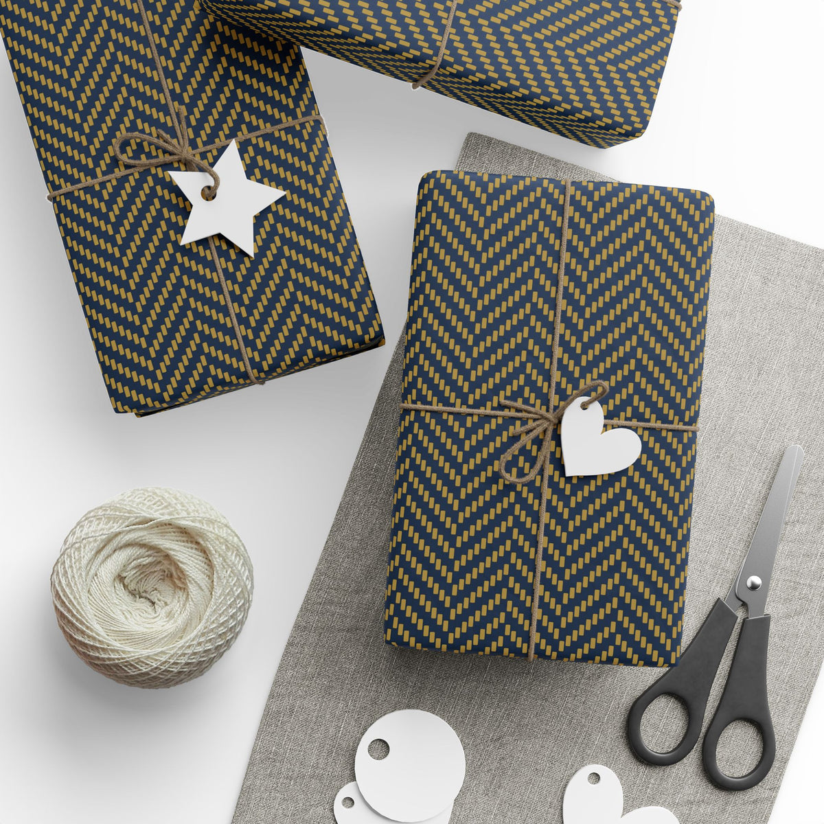 Gift Wrap | Notre Dame, Indiana | Herringbone