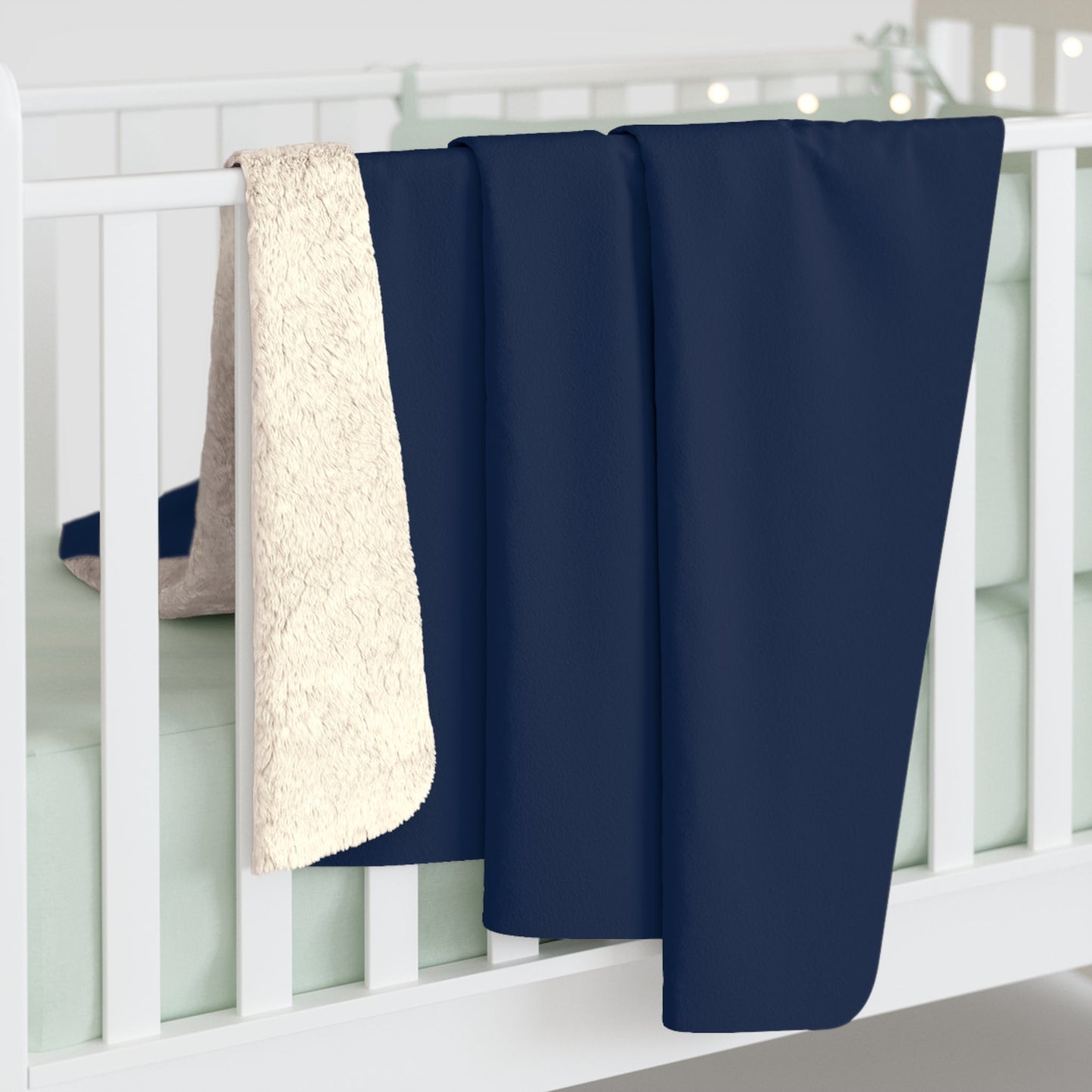 Sherpa Blanket | Yellow & Blue | Dark (Blue)