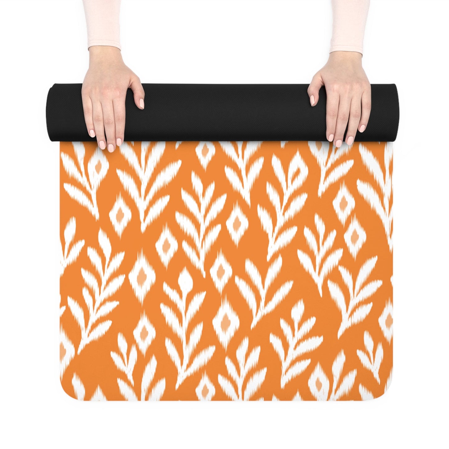 Yoga Mat | Orange & White | Laurel