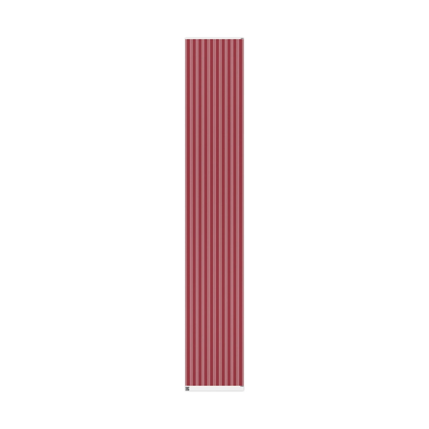 Gift Wrap | Maroon & White | Stripe