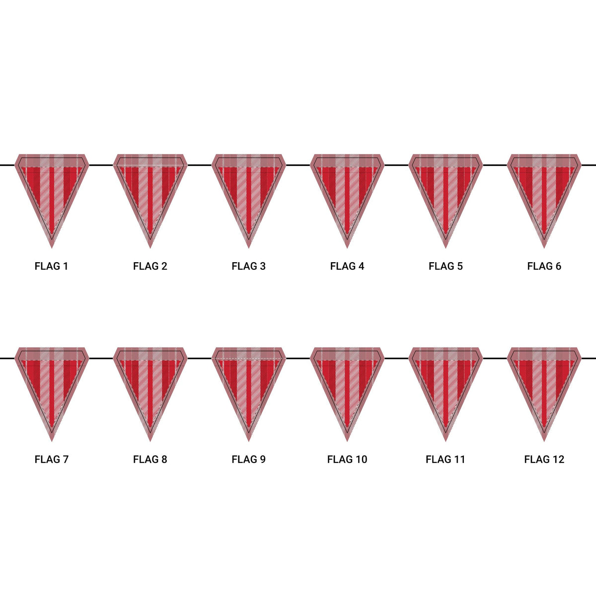 Flag Garland | Houston, Texas | Stripe