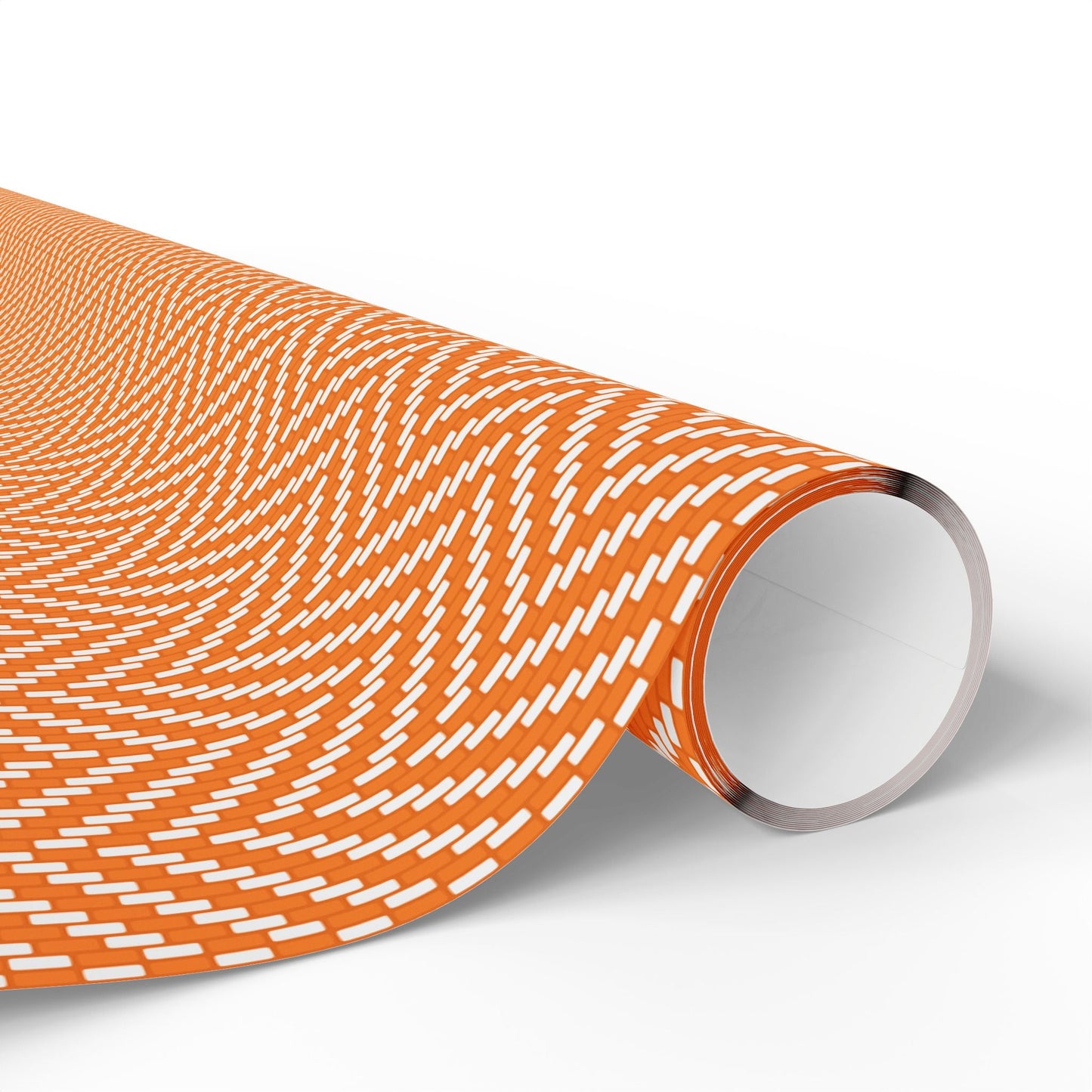 Gift Wrap | Orange & White | Herringbone