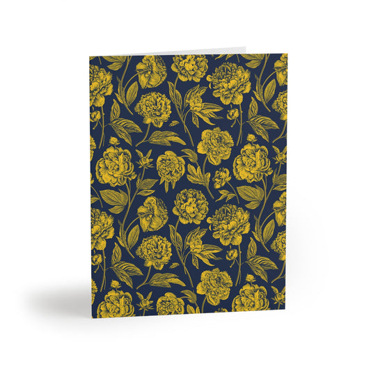 Notecards | Yellow & Blue | Peony
