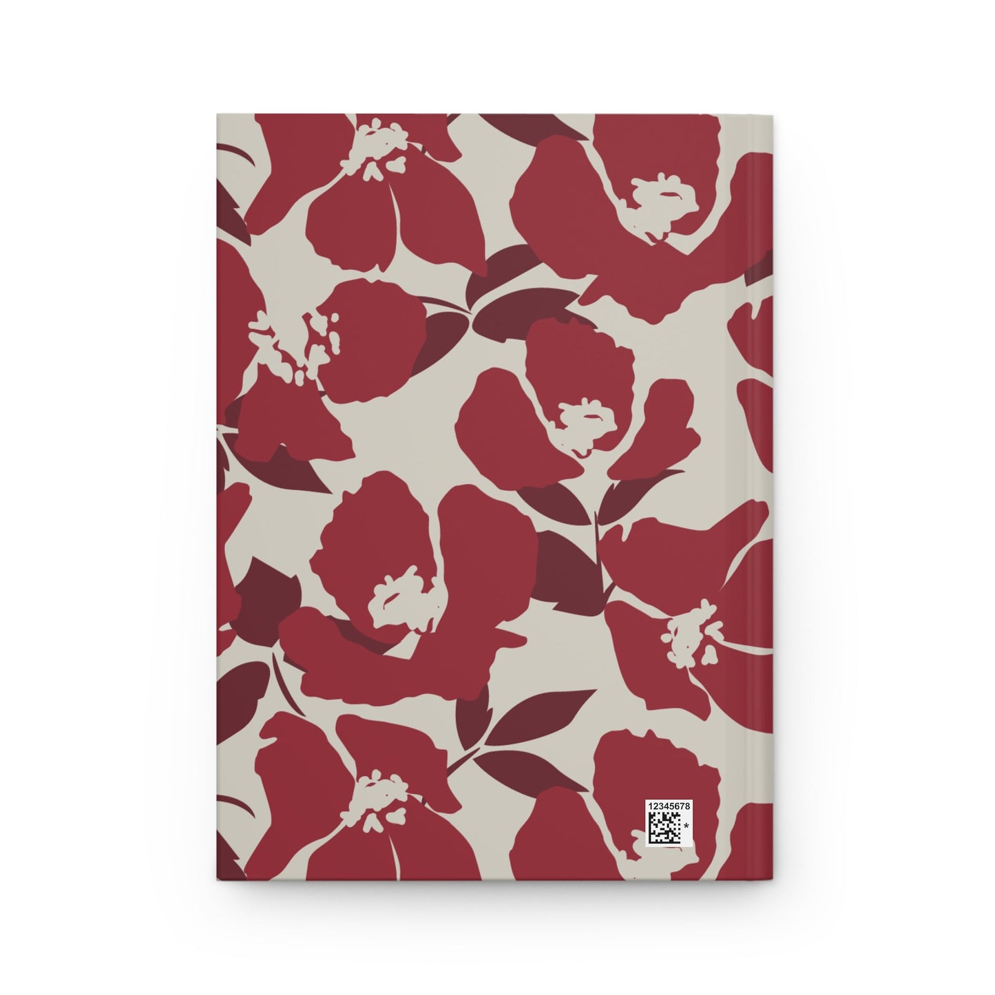 Hardcover Journal | Maroon & White | Poppy