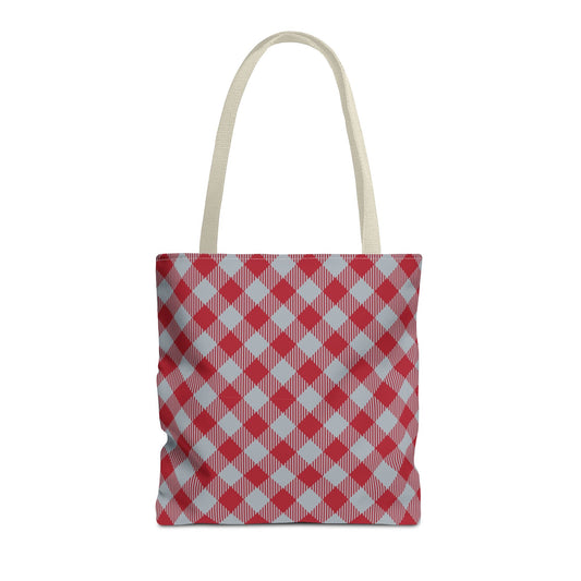 Totes | Red & Gray | Gingham