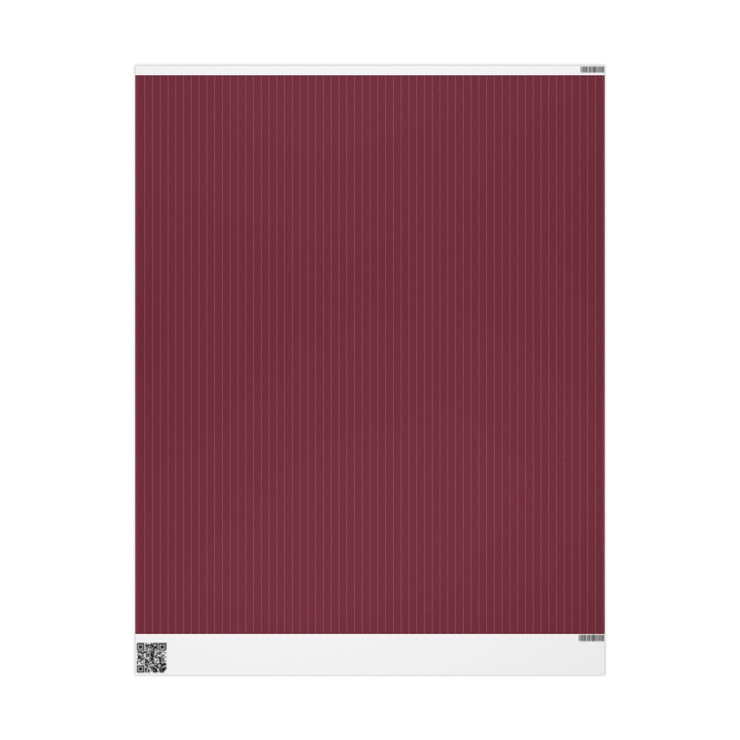 Gift Wrap | Maroon & Gold | Pinstripe