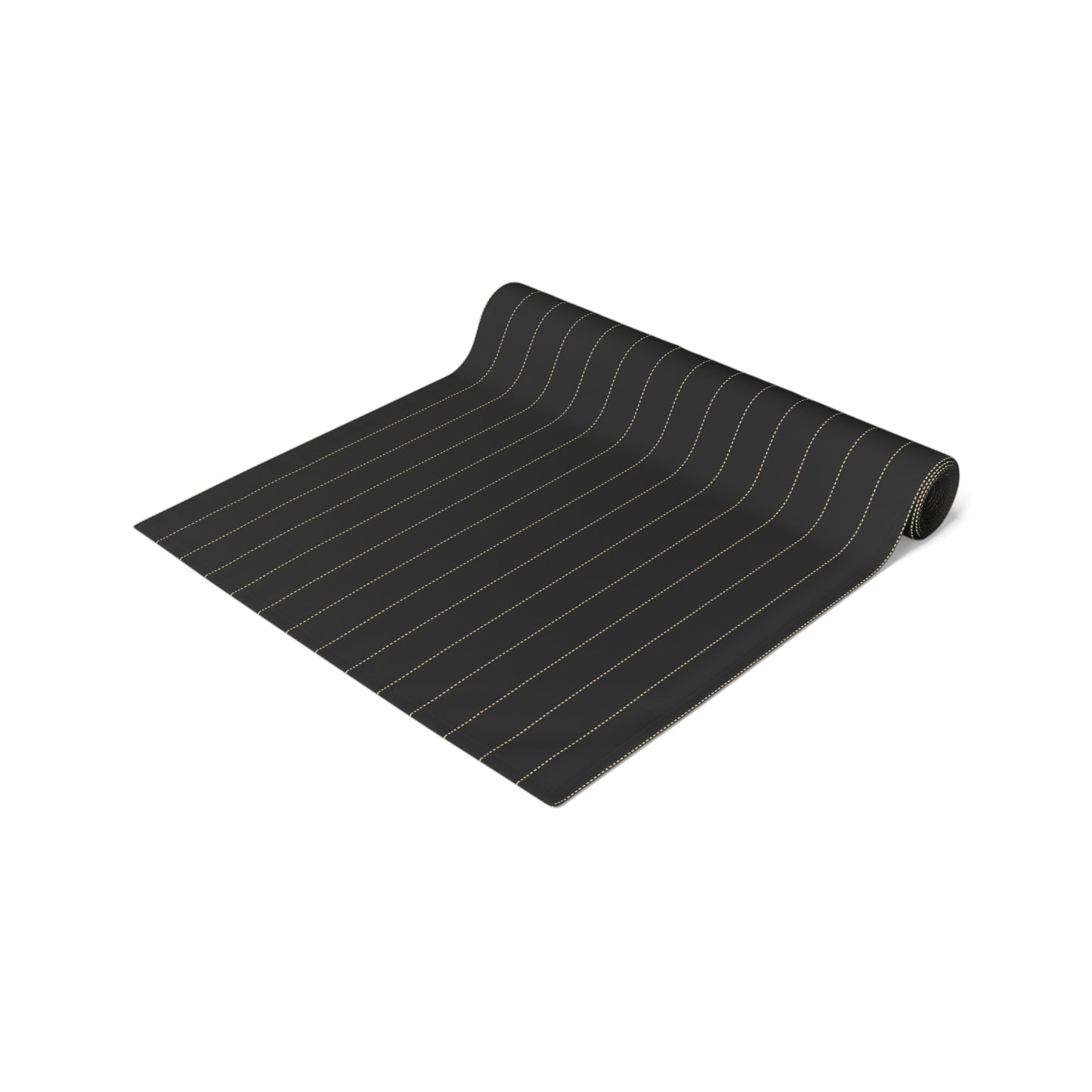 Table Runner | Black & Gold | Pinstripe