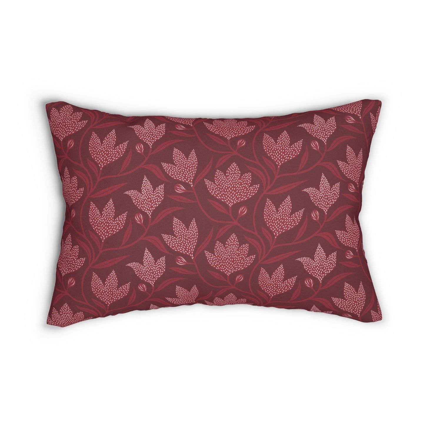 Pillow | Maroon & White | Magnolia