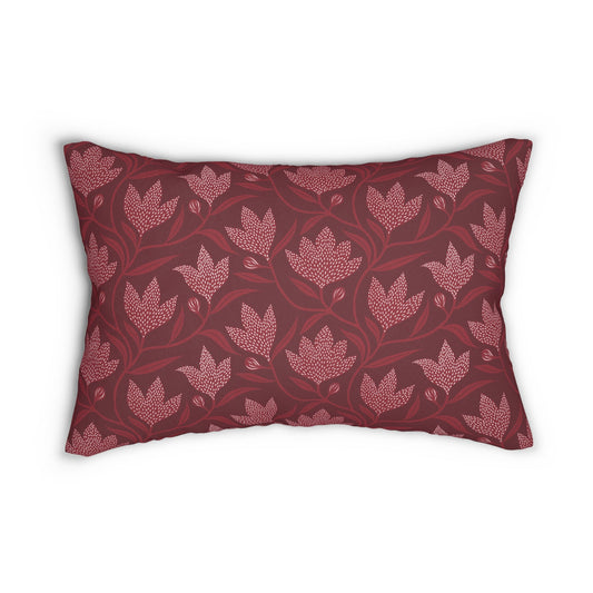Pillow | Maroon & White | Magnolia