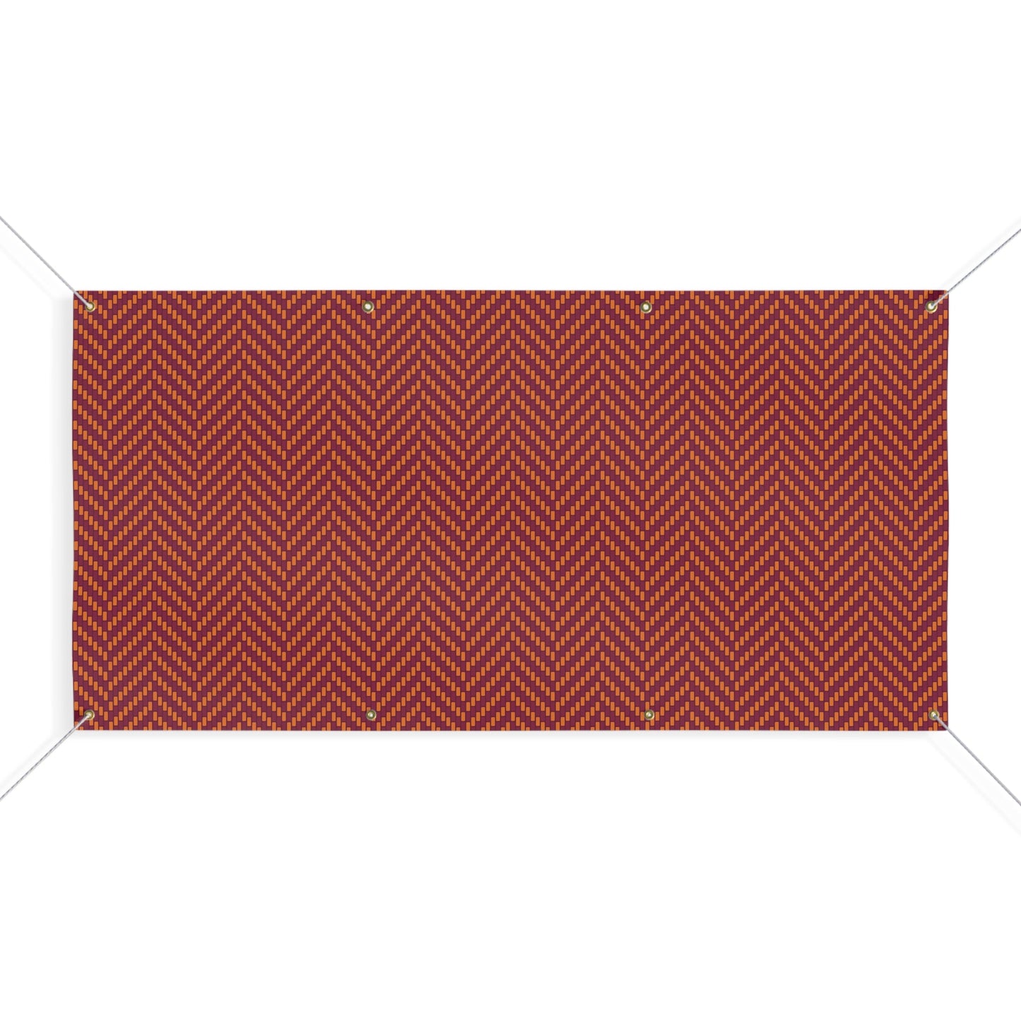 Banner | Maroon & Orange | Herringbone