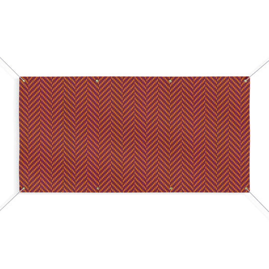 Banner | Maroon & Orange | Herringbone