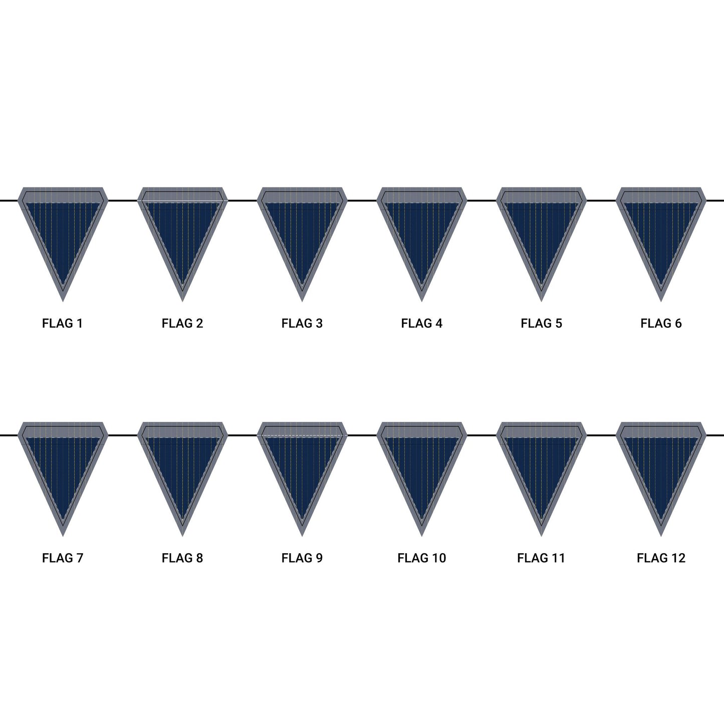 Flag Garland | Ann Arbor, Michigan | Pinstripe