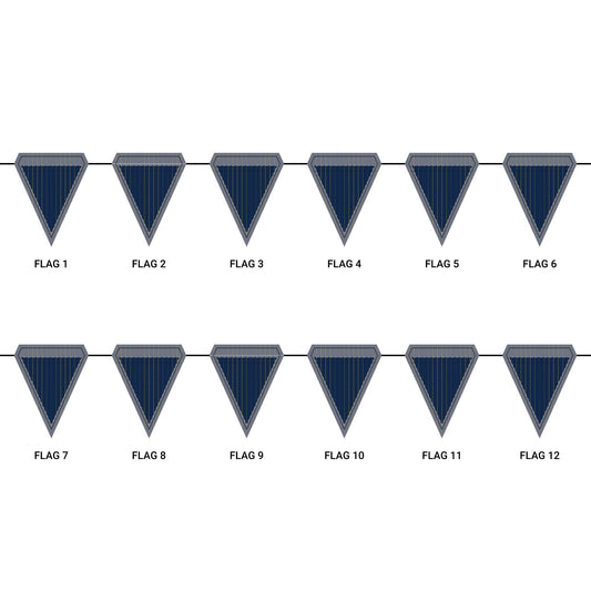 Flag Garland | Ann Arbor, Michigan | Pinstripe