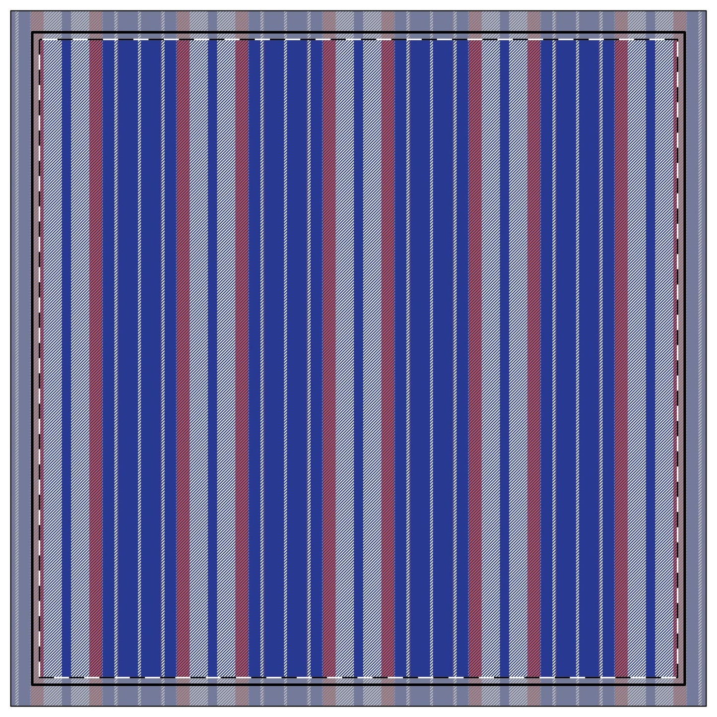 Napkins | Bright Blue & Orange | Stripe