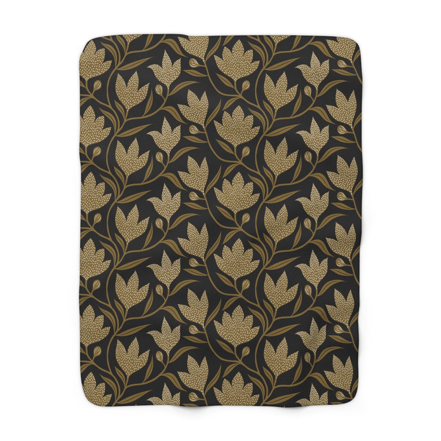 Sherpa Blanket | Black & Gold | Magnolia