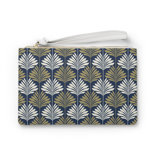 Clutch Bag | Gold & Blue | Deco