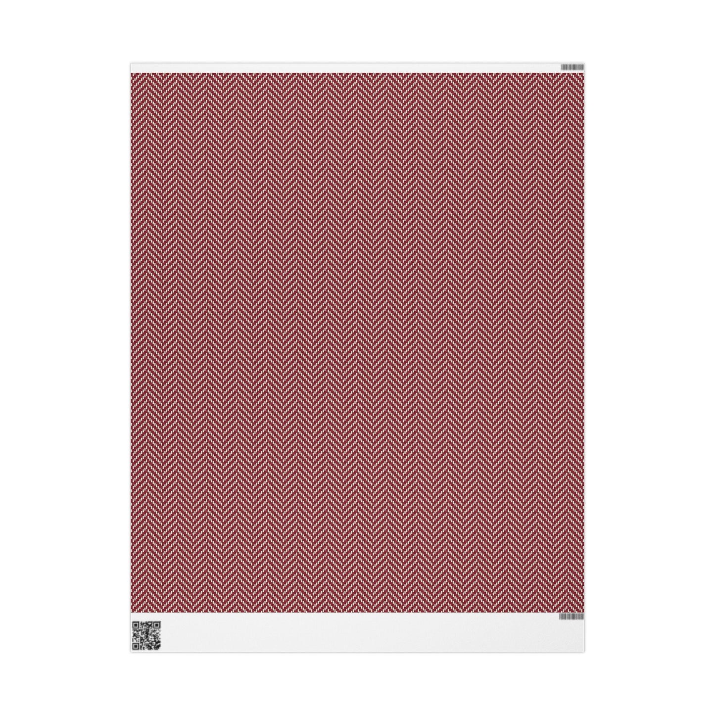 Gift Wrap | Maroon & White | Herringbone