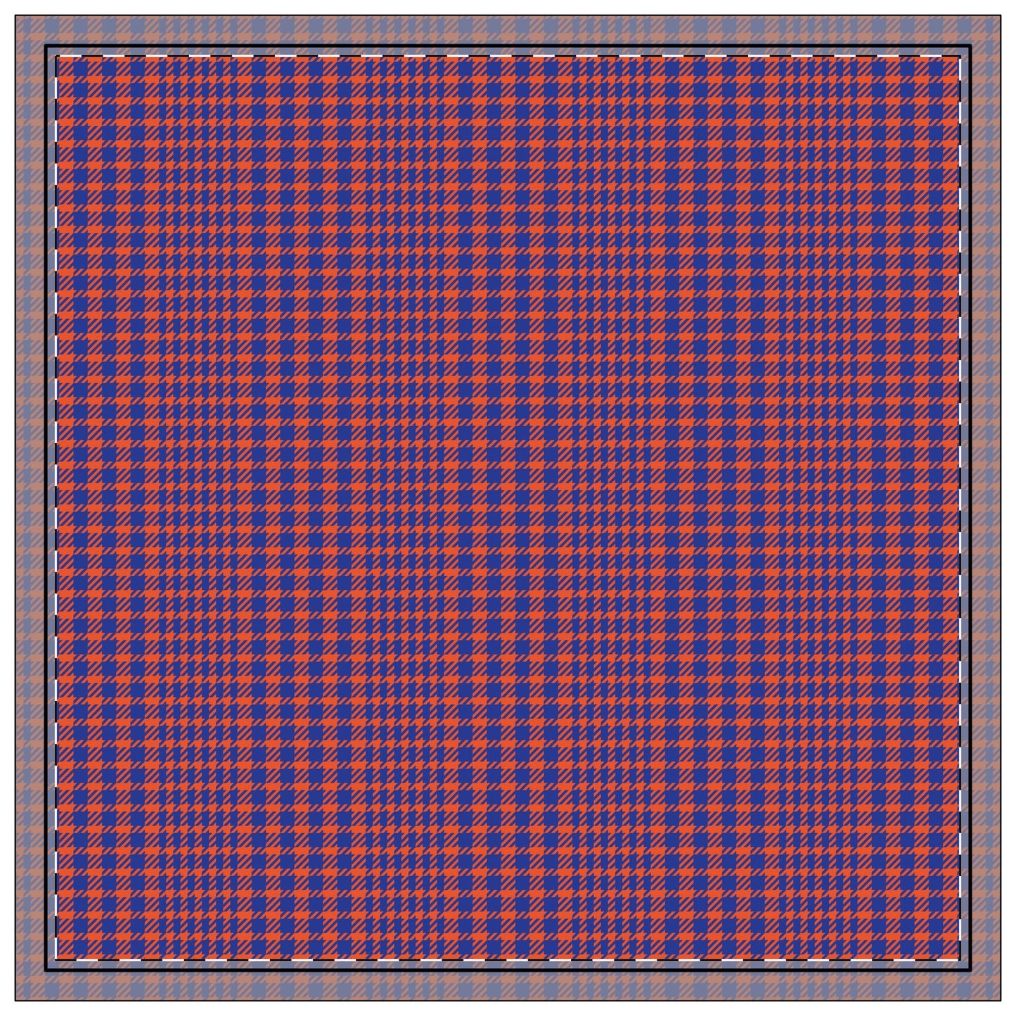 Napkins | Bright Blue & Orange | Tweed