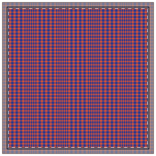 Napkins | Bright Blue & Orange | Tweed