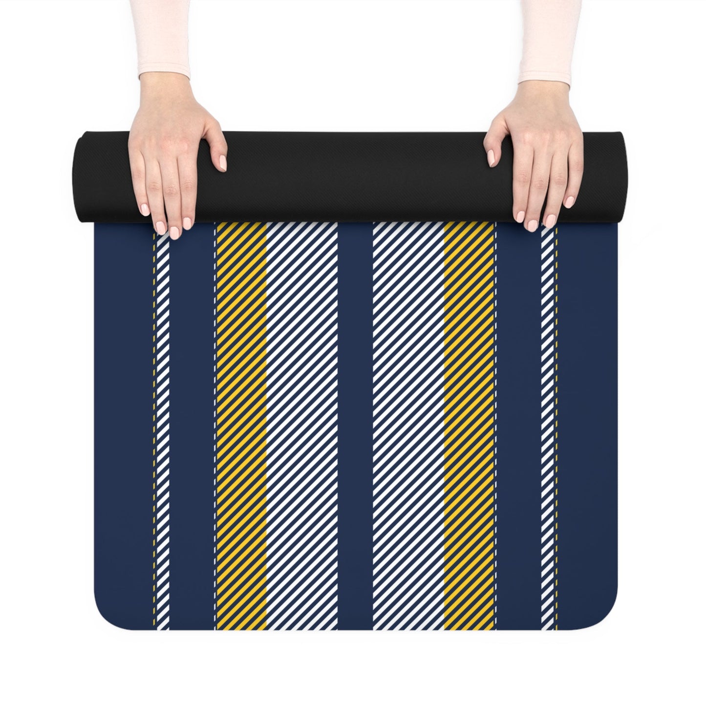 Yoga Mat | Yellow & Blue | Stripe