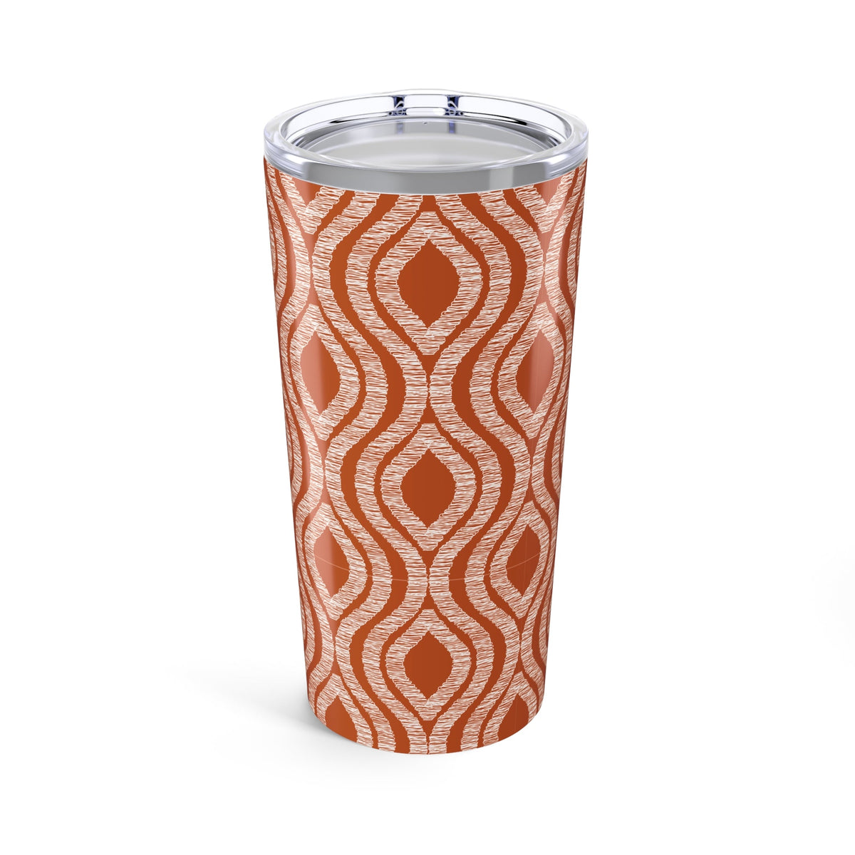 Tumbler | Dark Orange & White | Ogee