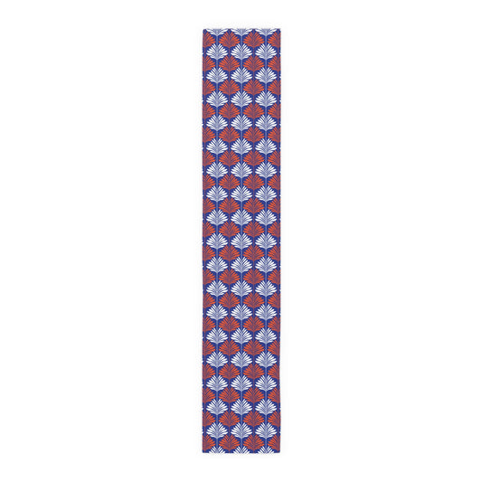Table Runner | Bright Blue & Orange | Deco