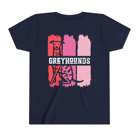 Youth Tee | Greyhounds | Pink Paint