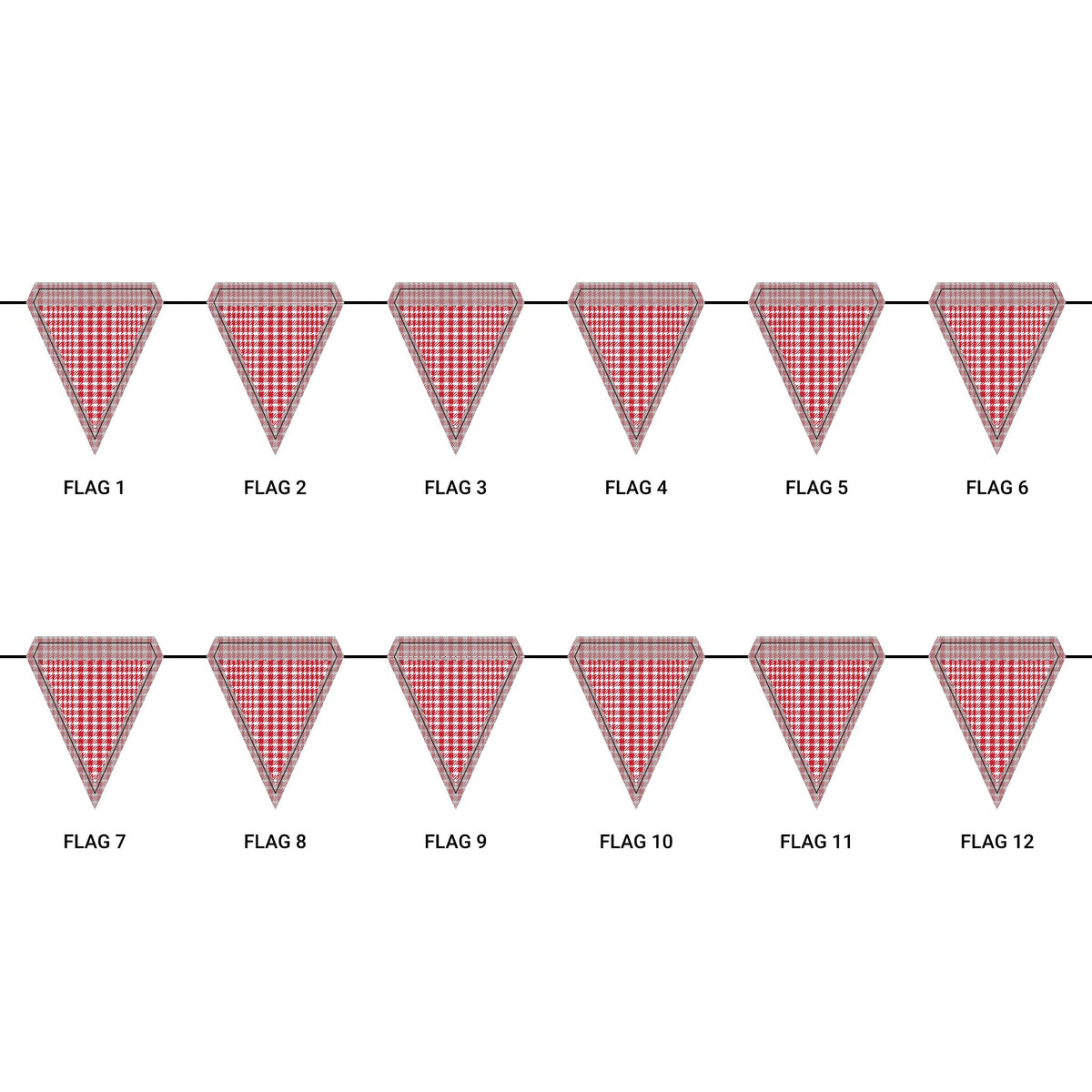 Flag Garland | Houston, Texas | Tweed