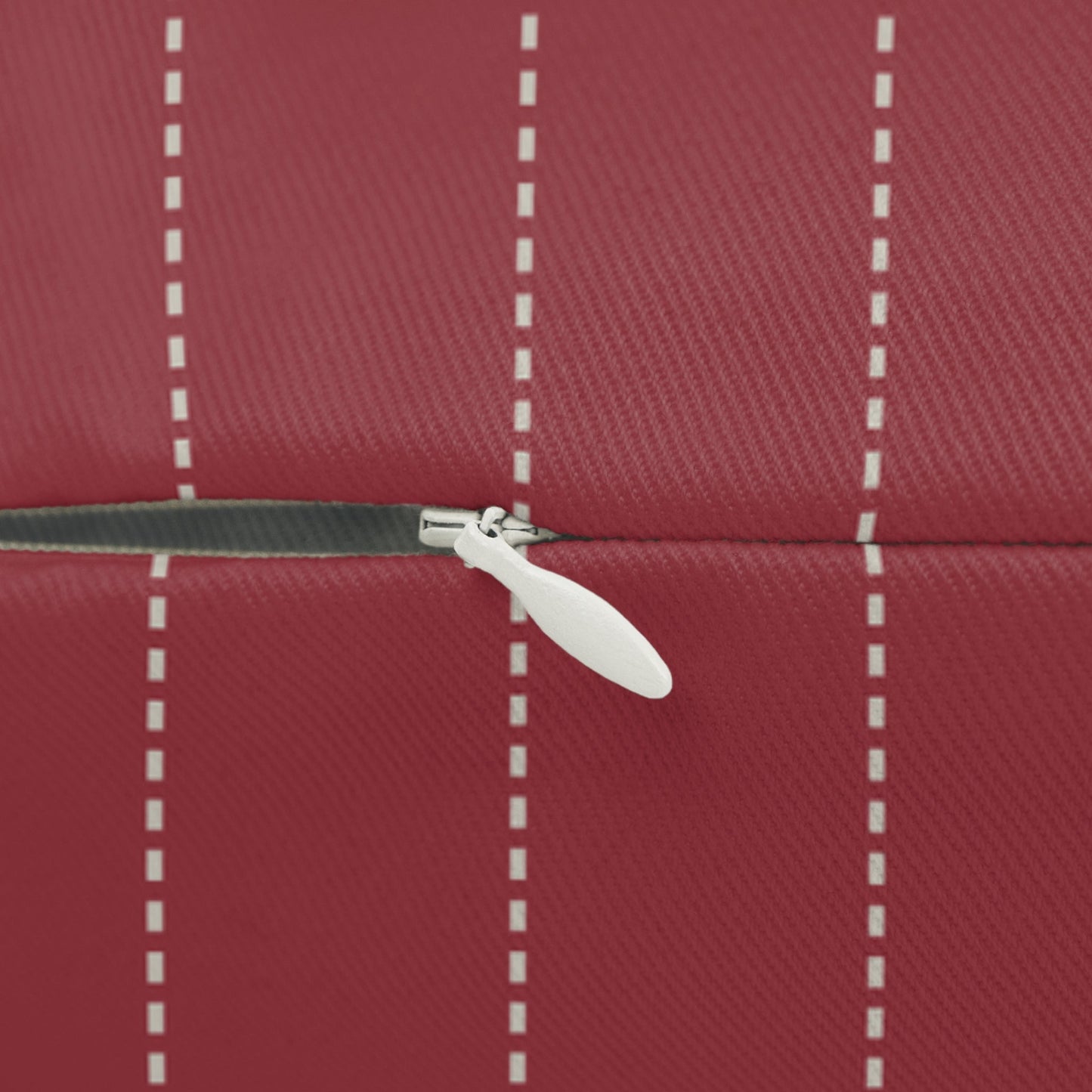 Pillow | Maroon & White | Pinstripe