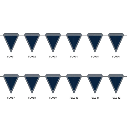 Flag Garland | Notre Dame, Indiana | Pinstripe