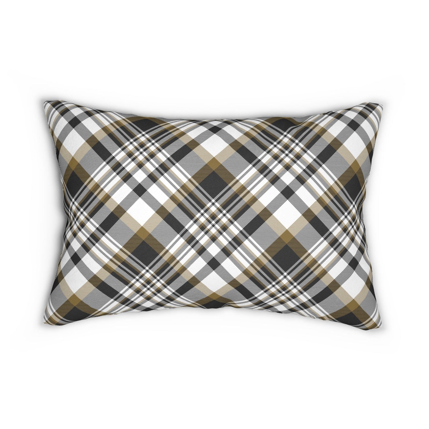 Pillow | Black & Gold | Tartan
