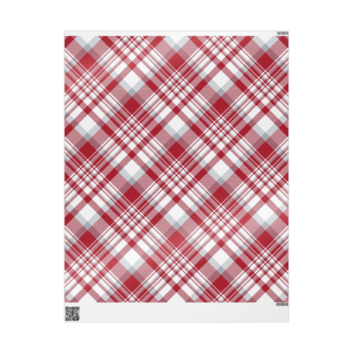 Gift Wrap | Red & Gray | Tartan