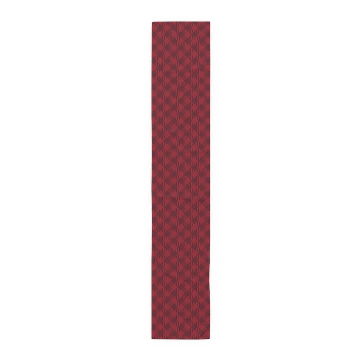 Table Runner | Maroon & White | Gingham