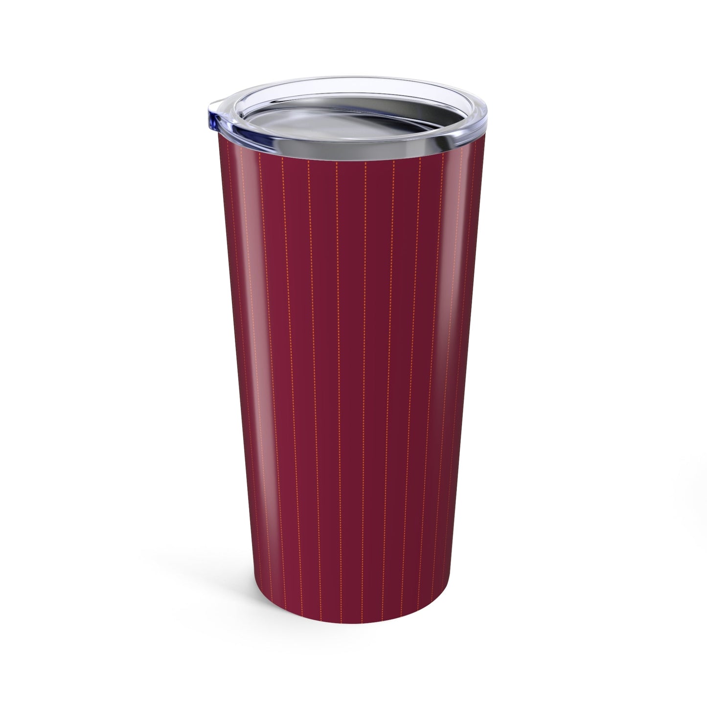 Tumbler | Maroon & Orange | Pinstripe
