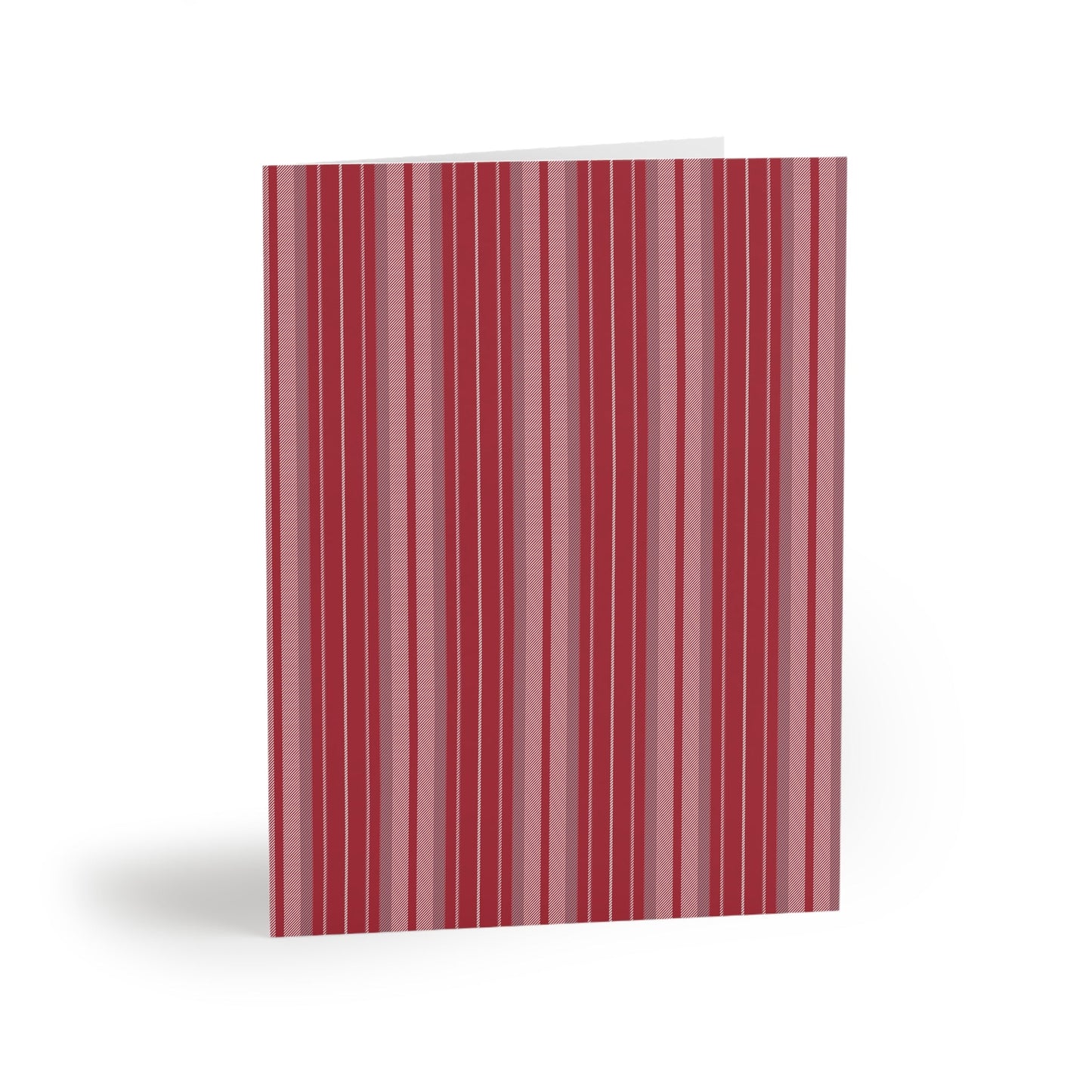 Notecards | Red & Gray | Stripe