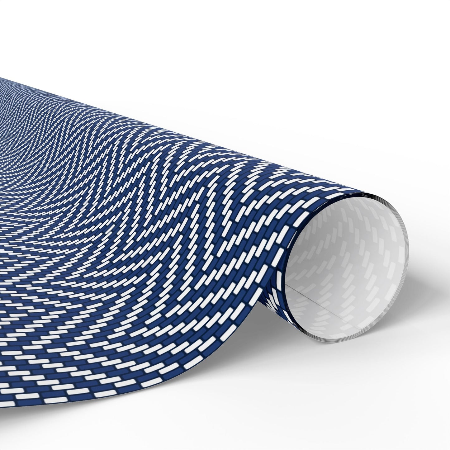 Gift Wrap | Navy & White | Herringbone