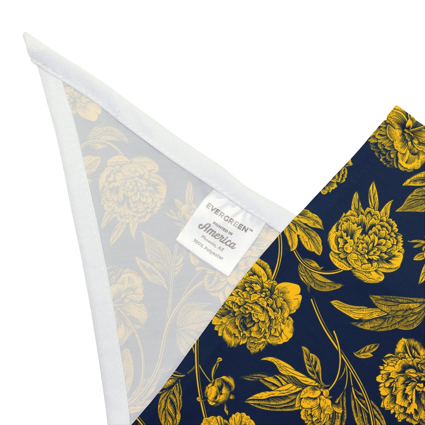 Pet Bandana | Yellow & Blue | Peony