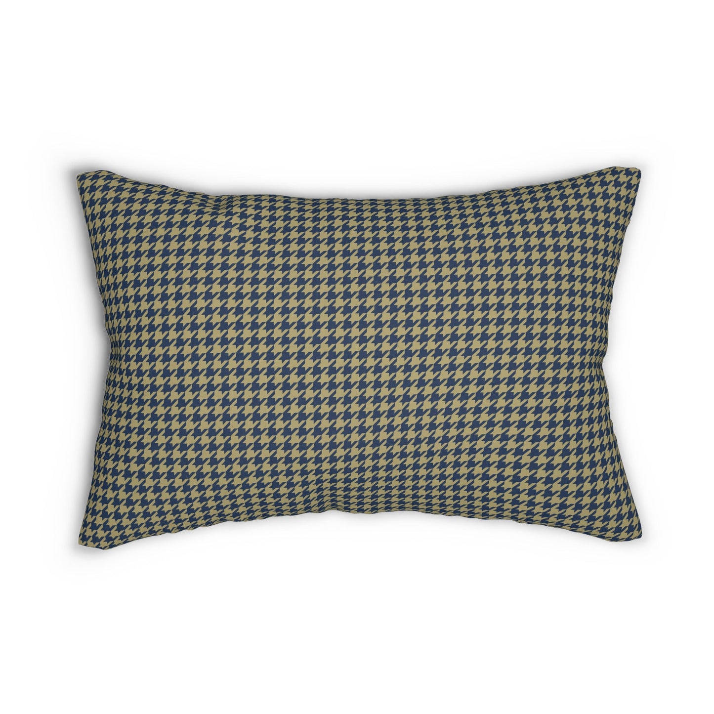 Pillow | Blue & Gold | Houndstooth