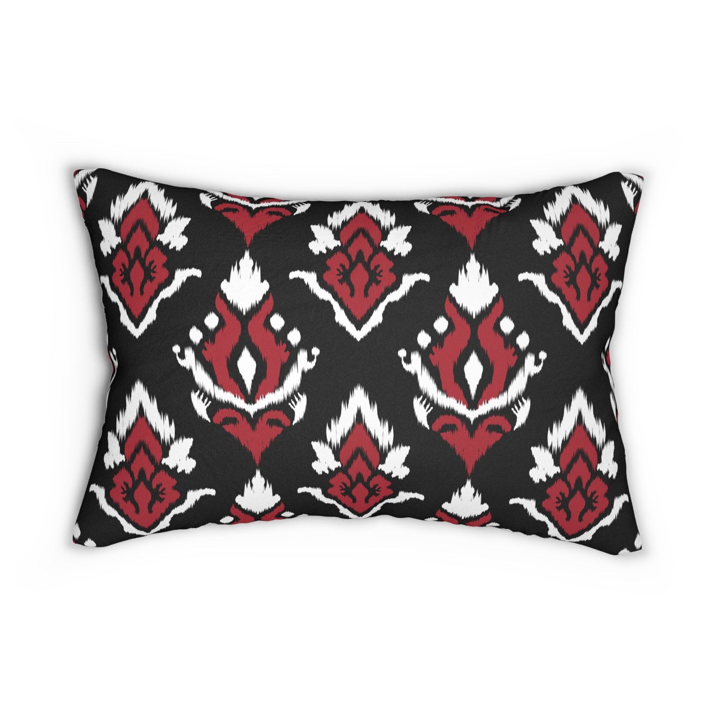 Pillow | Red & Black | Ikat