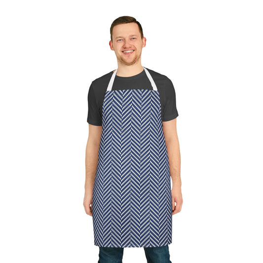 Apron | Navy & White | Herringbone
