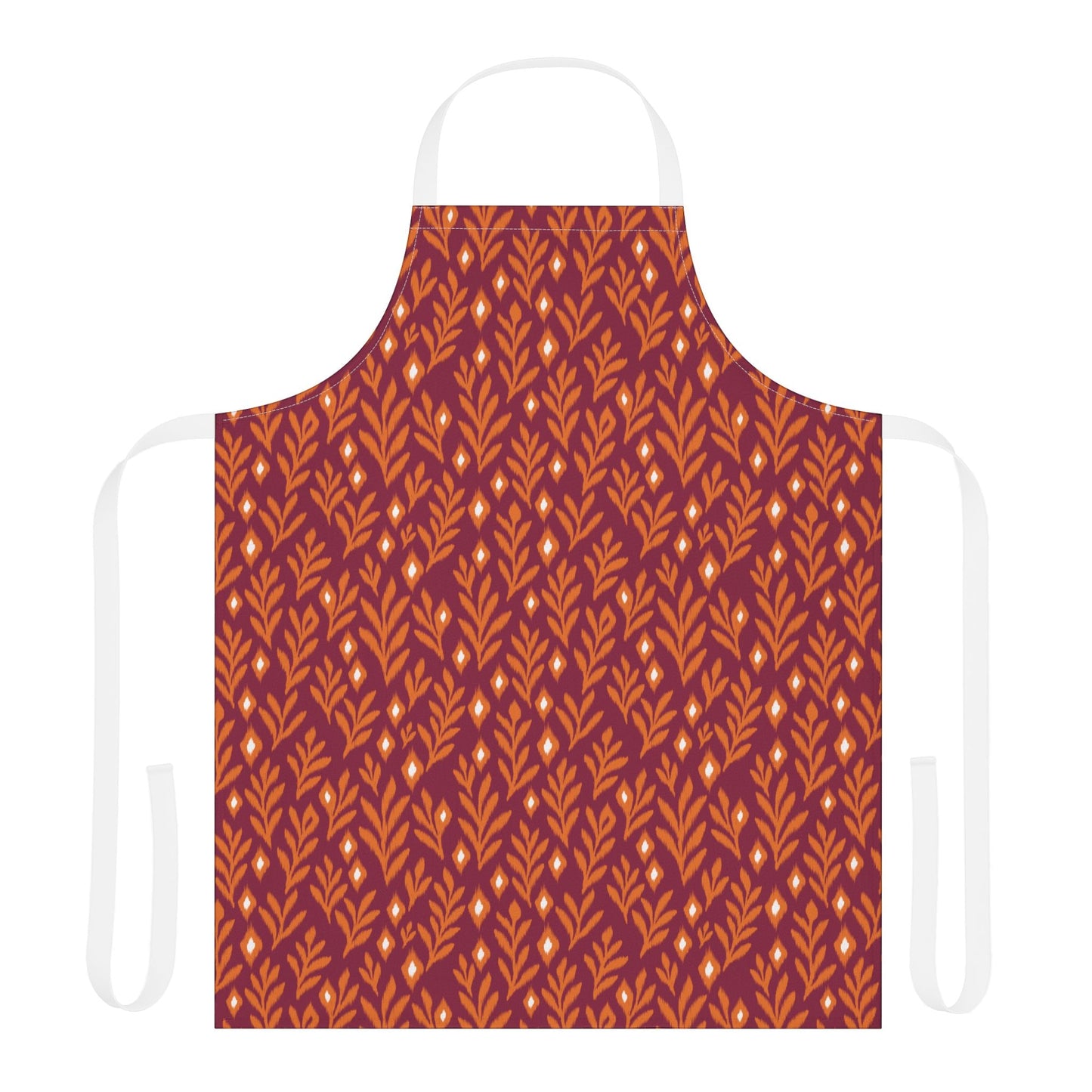 Apron | Maroon & Orange | Laurel