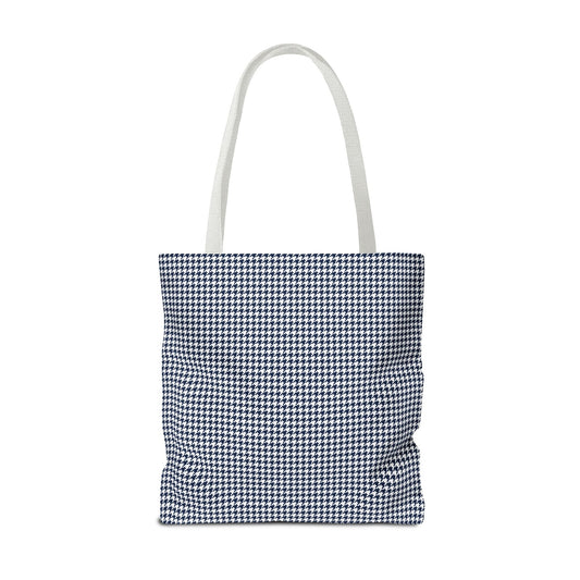 Tote Bag | Navy & White | Houndstooth