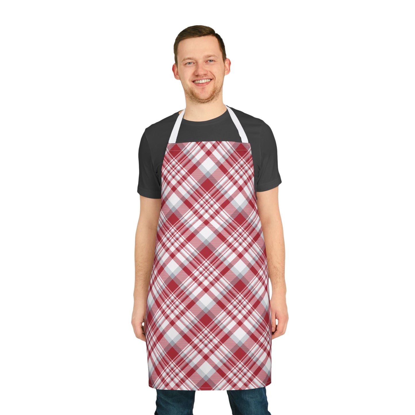 Apron | Red & Gray | Tartan